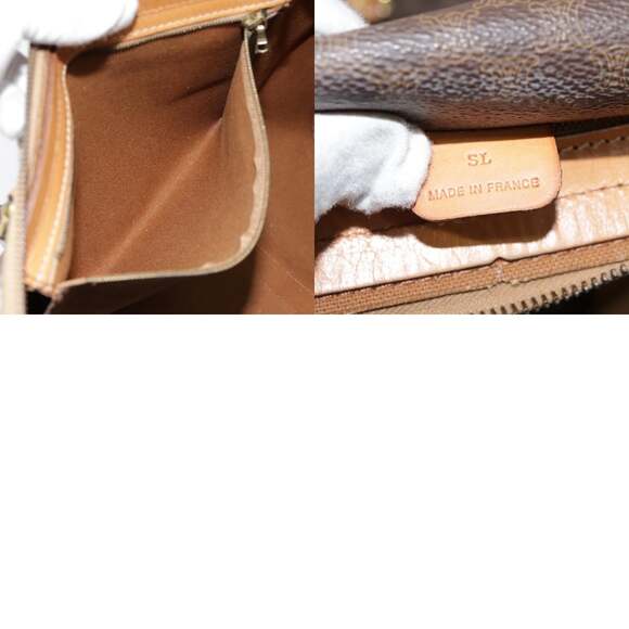 CELINE Macadam Canvas Boston Bag Pvc Leather Brown - Picture 13 of 13